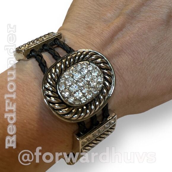 Bundle Sale 3 for $15 | Silver Tone Metal | Braided Leather (Vegan or Real) - Picture 1 of 7